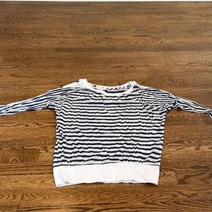 Velvet by Graham and Spencer striped 3/4 sleeve tee